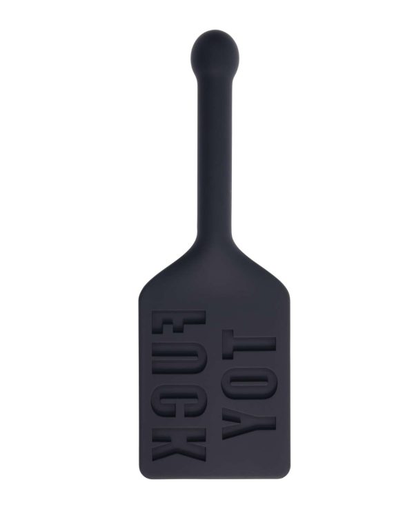 Edge FUCK TOY Silicone Paddle - Black - Image 2