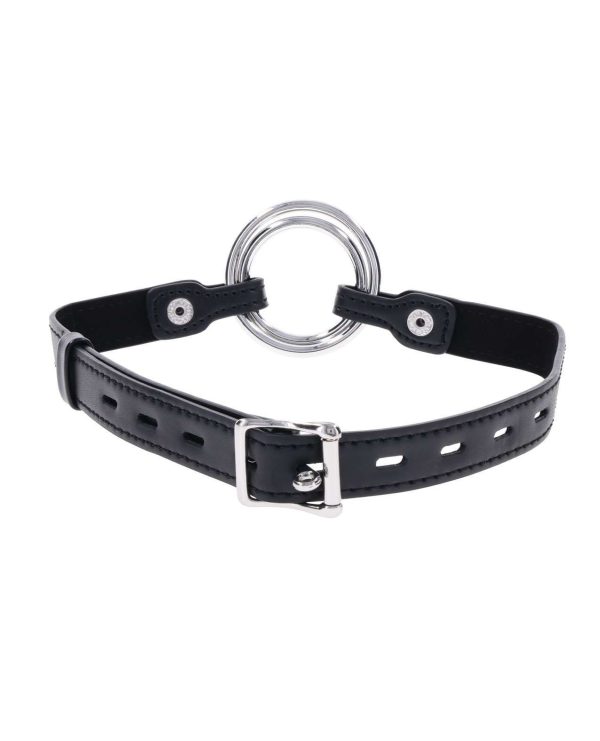 Edge Interchangeable Ring Gag - Black - Image 2