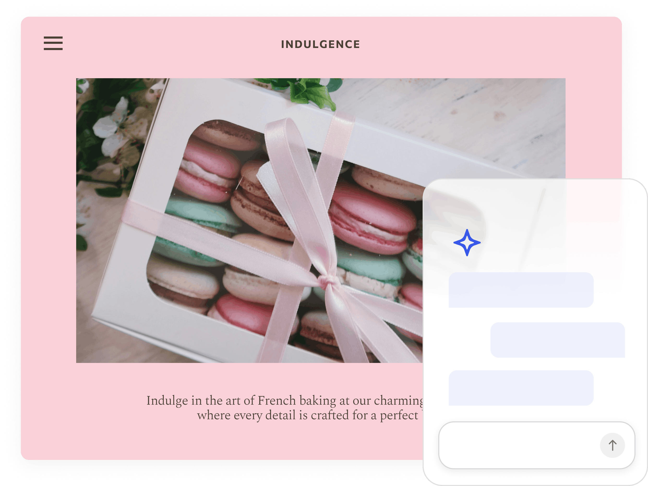 WordPress AI interface.